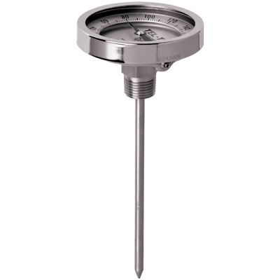 Tel-Tru Industrial Bimetal Thermometer, 3", 4" and 5" Back Connected